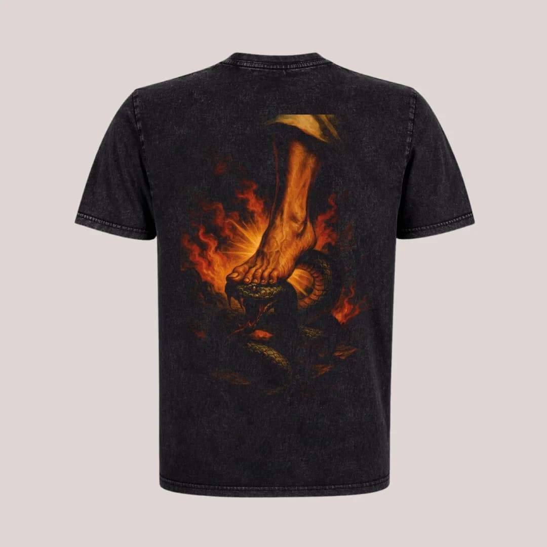 G脡NESIS 3:15 - POLERA ACID WASH - 0