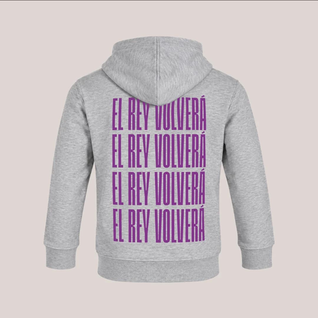 EL REY VOLVER脕 - HOODIE NI脩O - 0