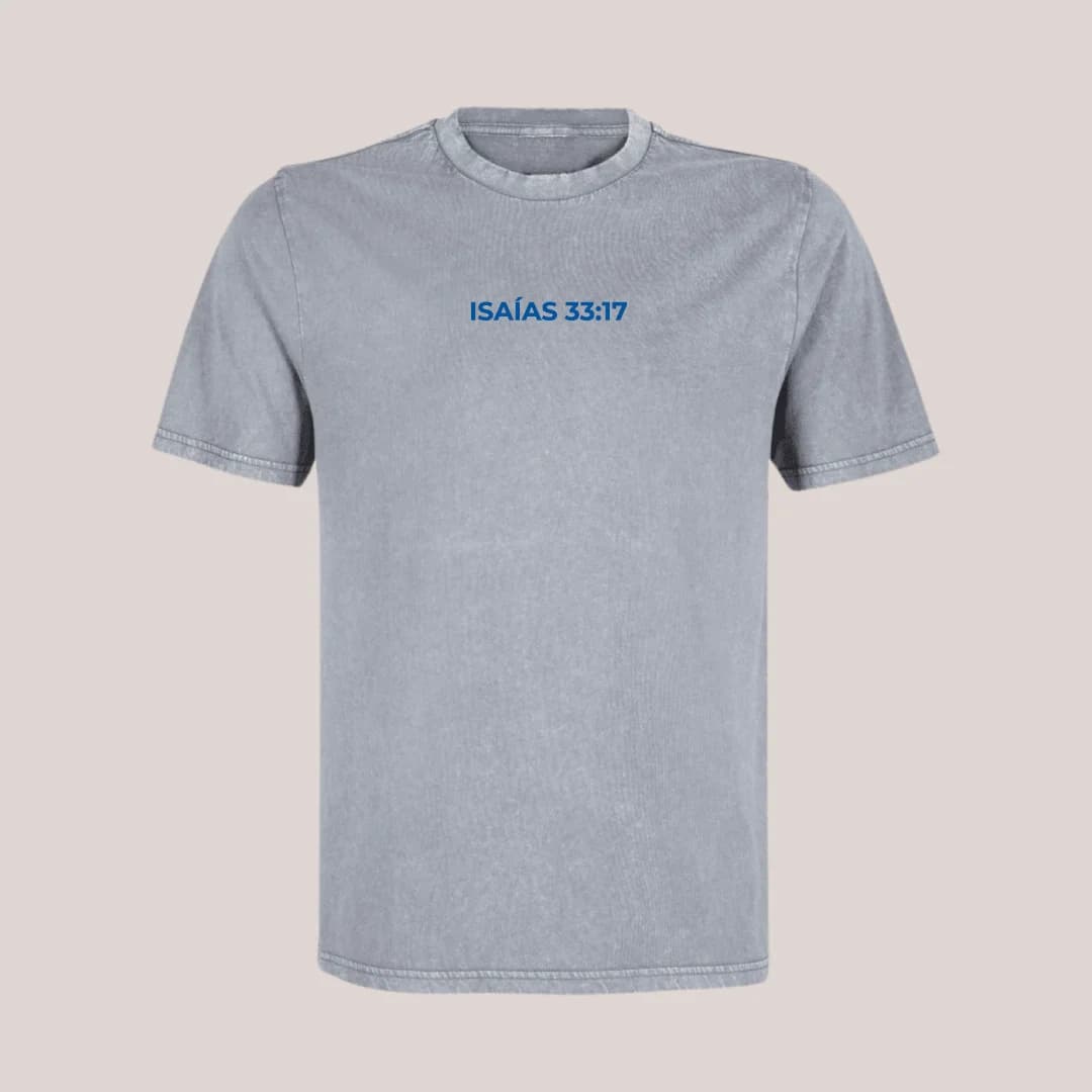 ISAIAS 33:17 - POLERA ACID WASH - 1